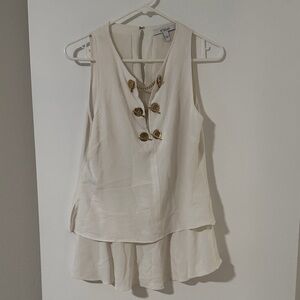 Derek Lam Ivory Silk Top